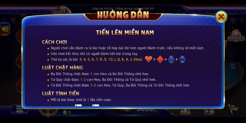 Luật chơi Tiến lên miền Nam A - Z chi tiết cho người mới 2 Giới thiệu bộ bài tiến lên miền nam cơ bản